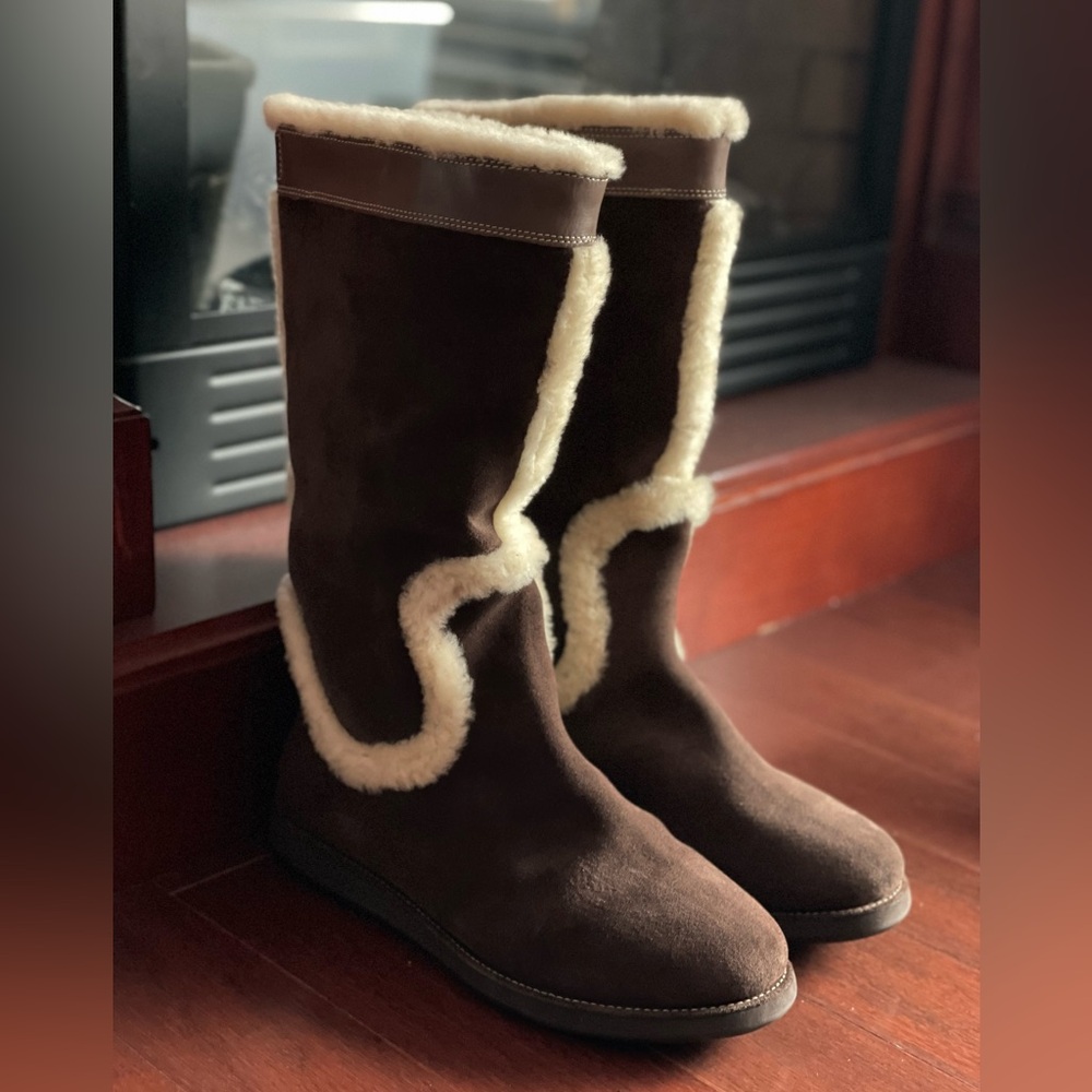 Cole Haan - Brown Suede Boots